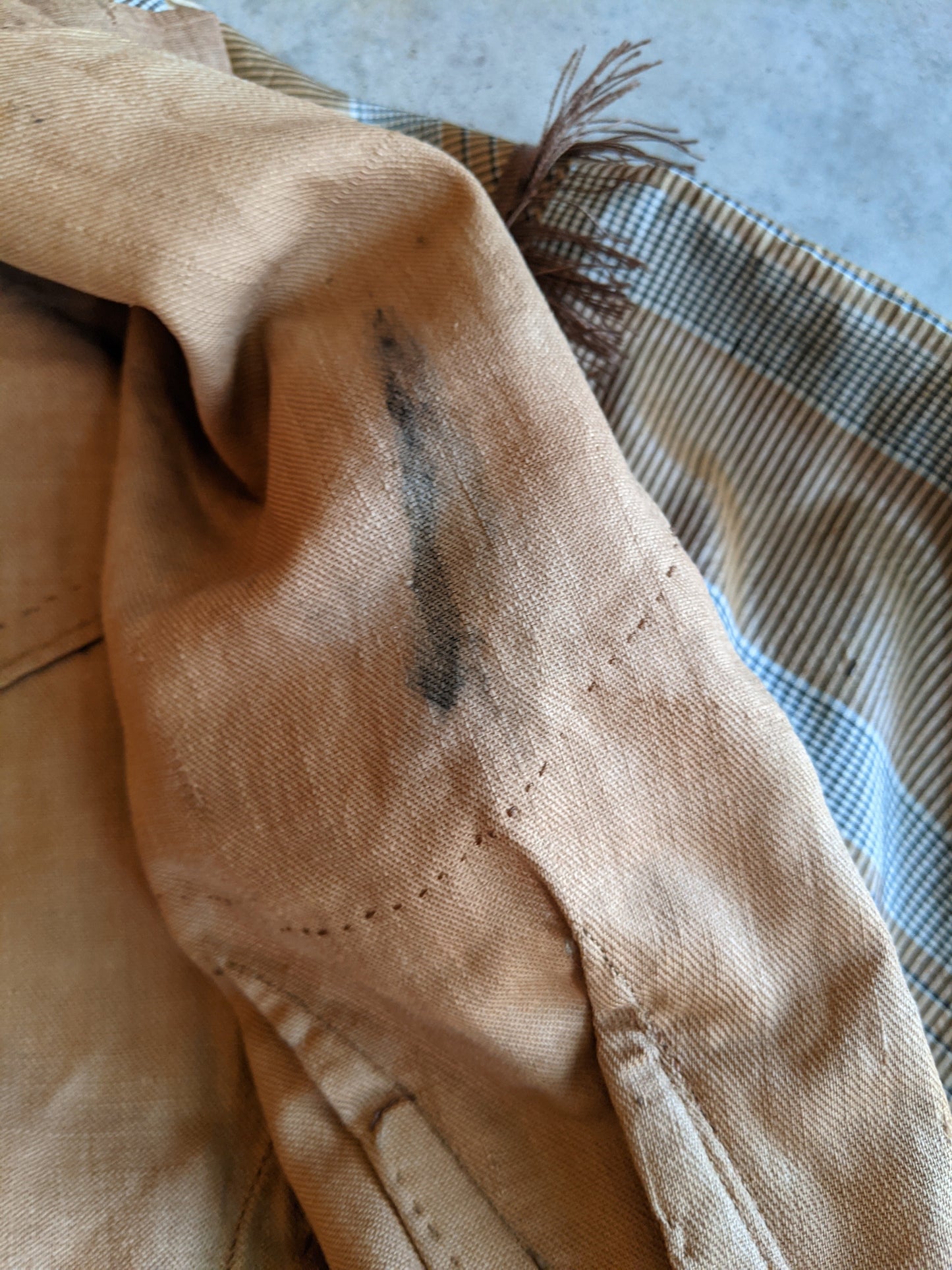 1860s Earth Tones Silk Gown