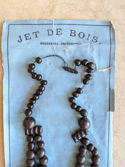 19th C. Faux Jet Necklace | Deadstock