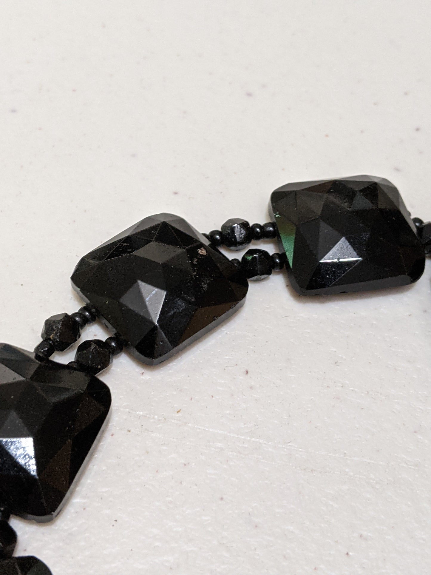 Art Deco French Jet Necklace Set | 2 Pc