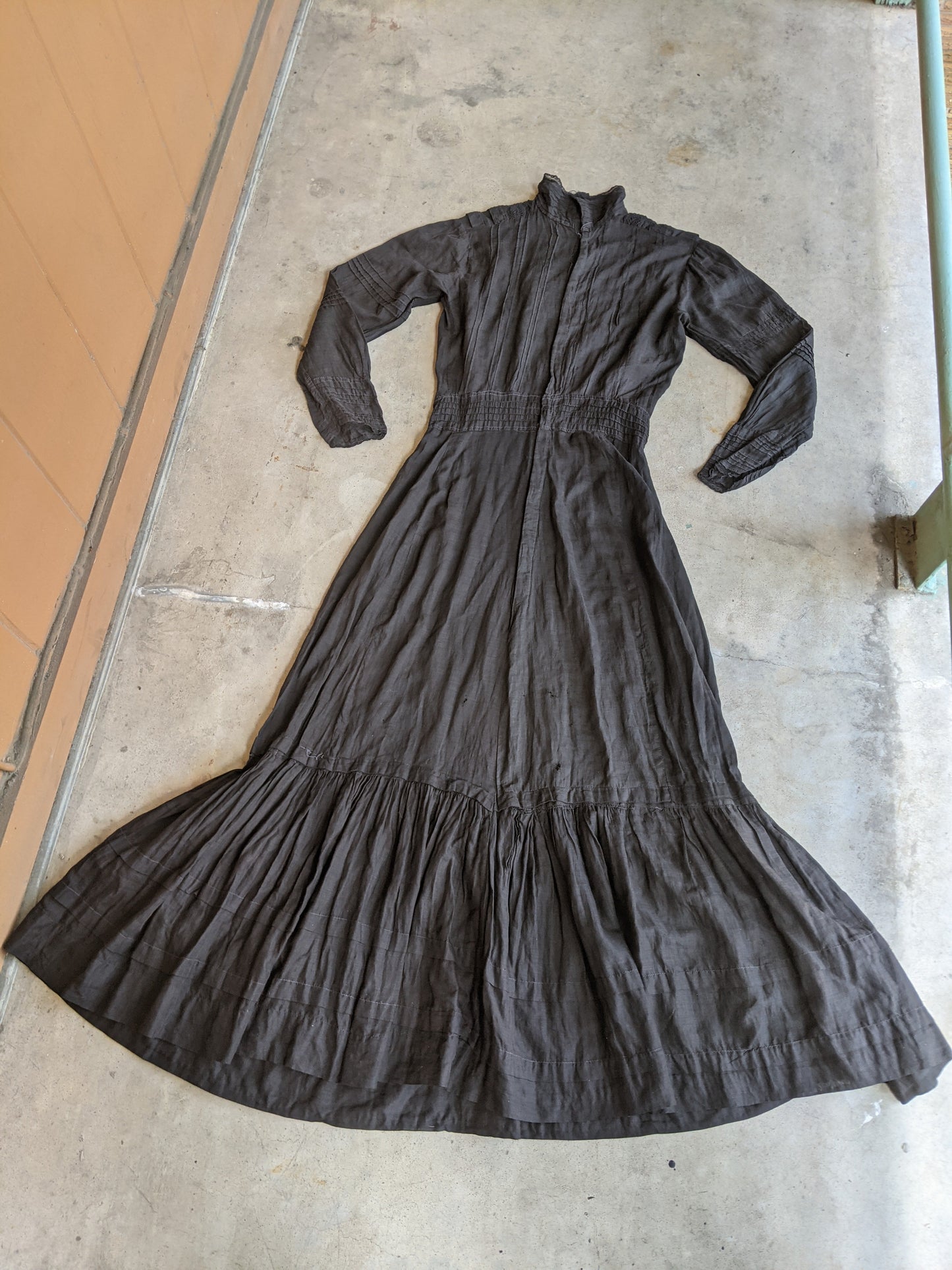 1900s - 1910s Black Lingerie Dress
