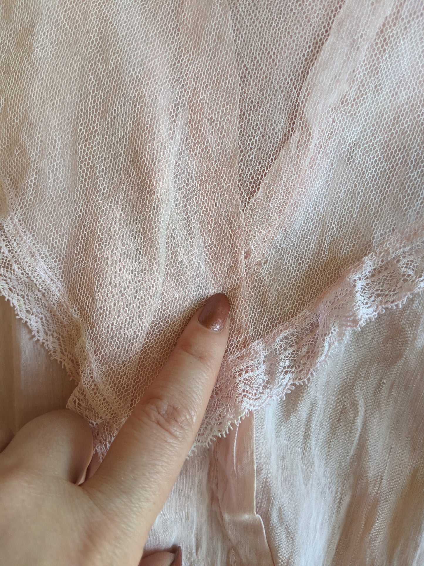 1910s Pink Cotton Dress