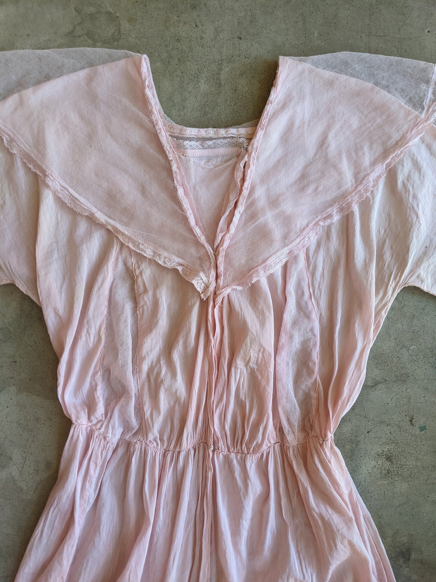 1910s Pink Cotton Dress