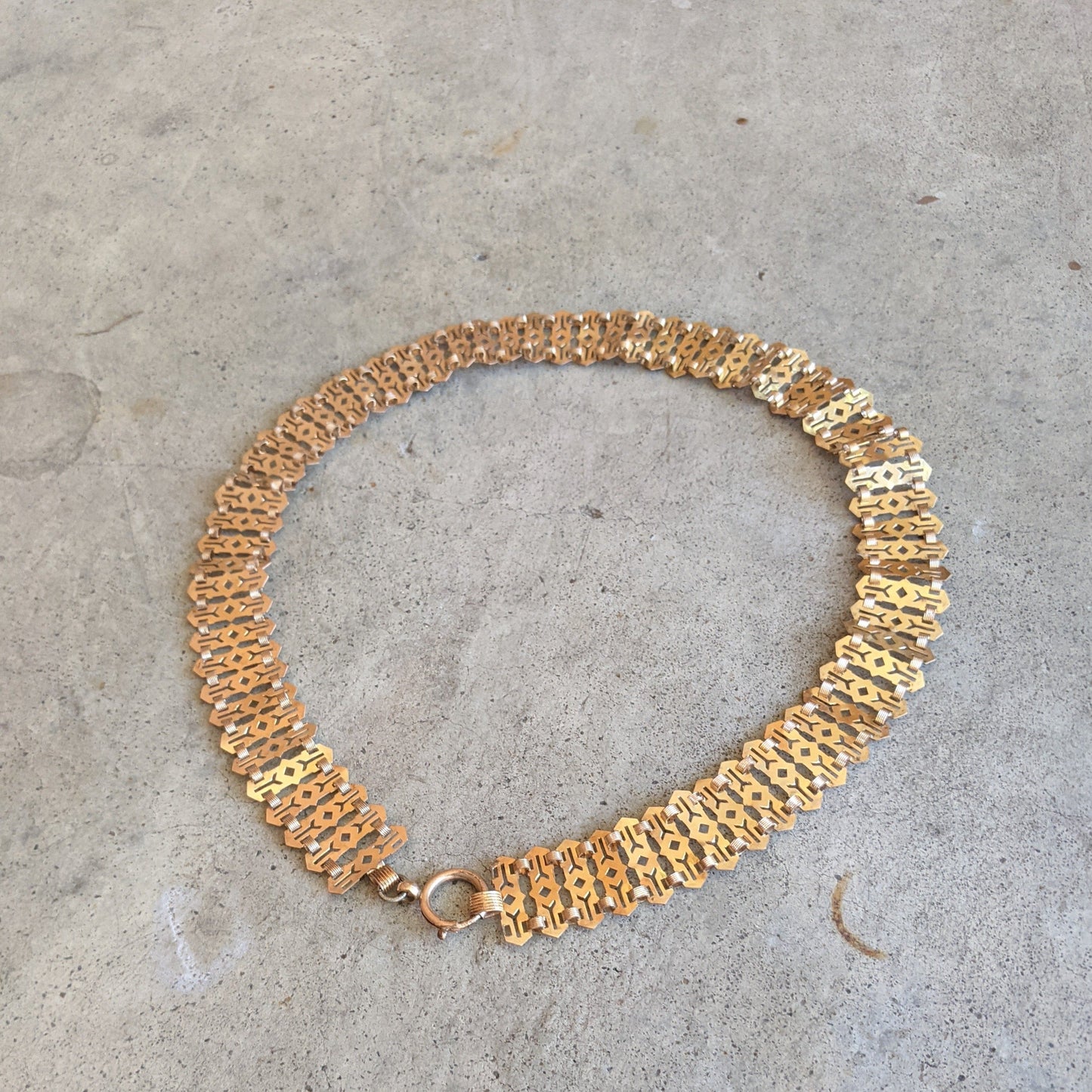 19th C. Gold Filled Fancy Chain