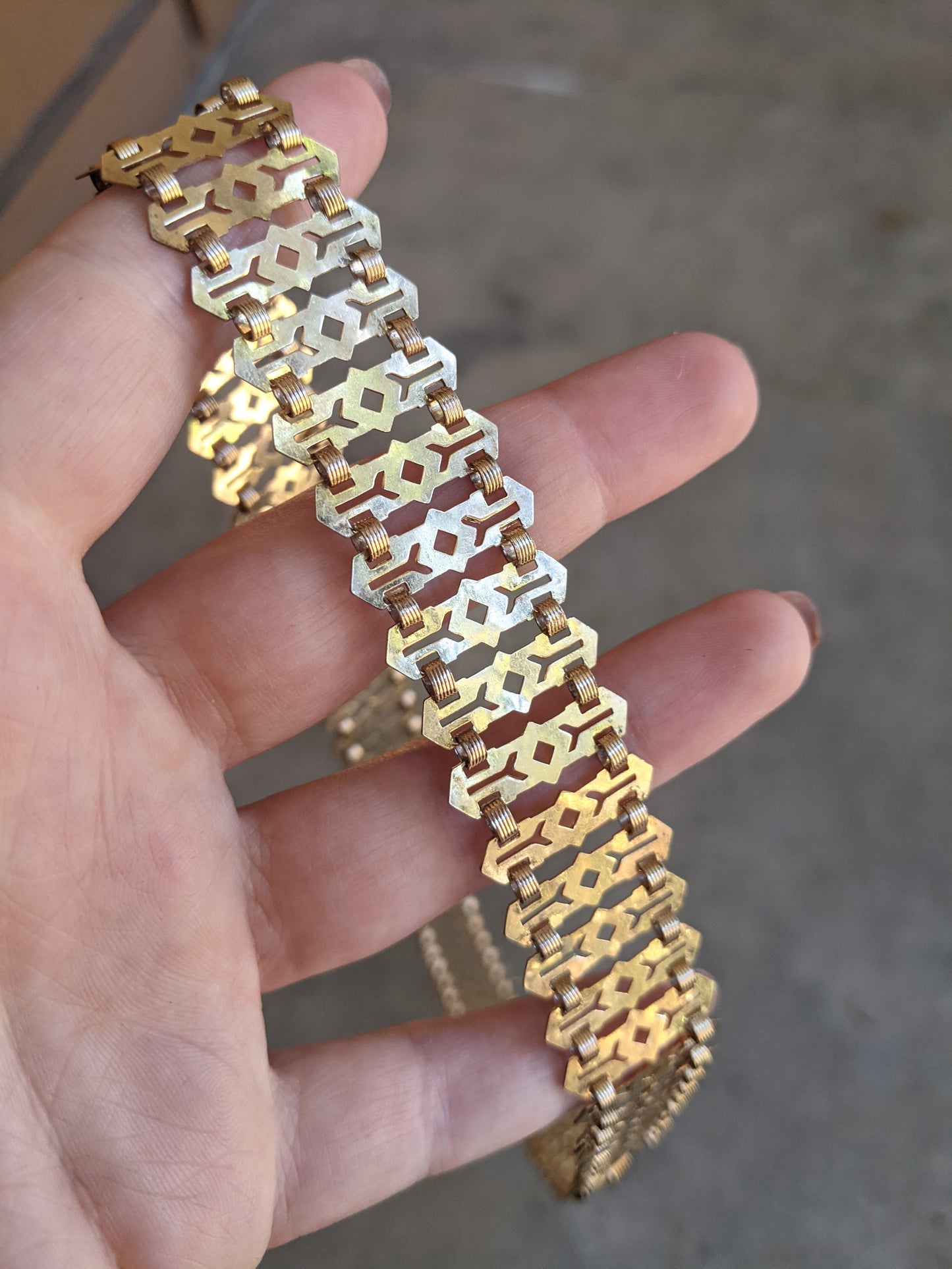19th C. Gold Filled Fancy Chain