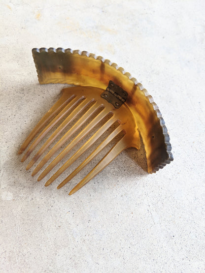 19th C. Hinged Hair Comb