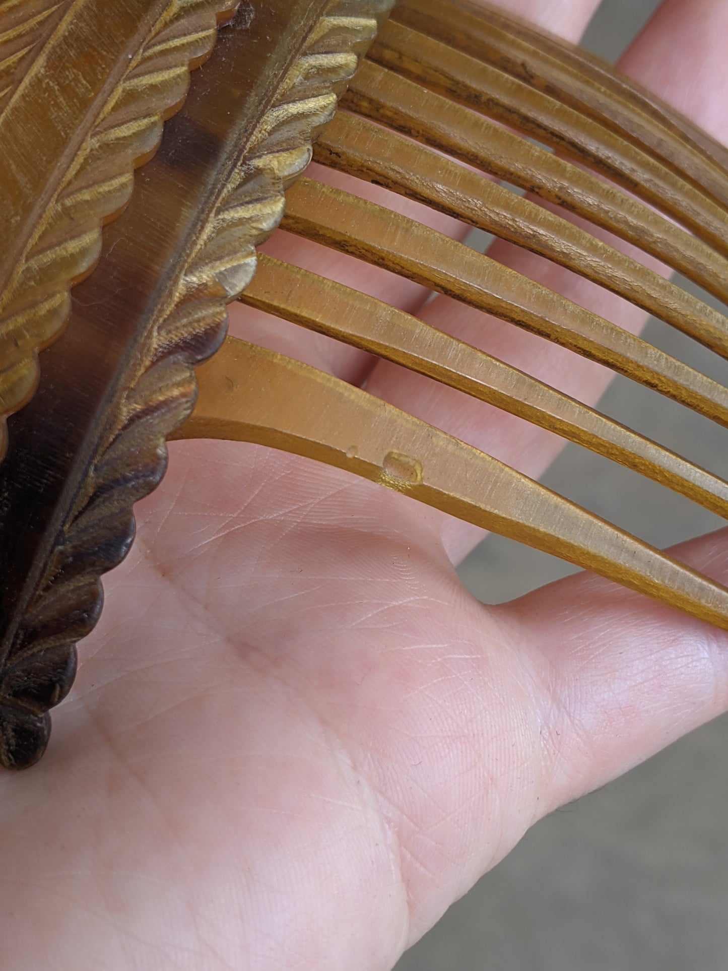 19th C. Hinged Hair Comb
