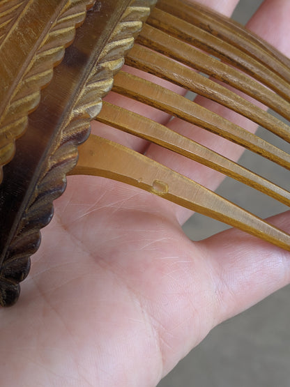19th C. Hinged Hair Comb