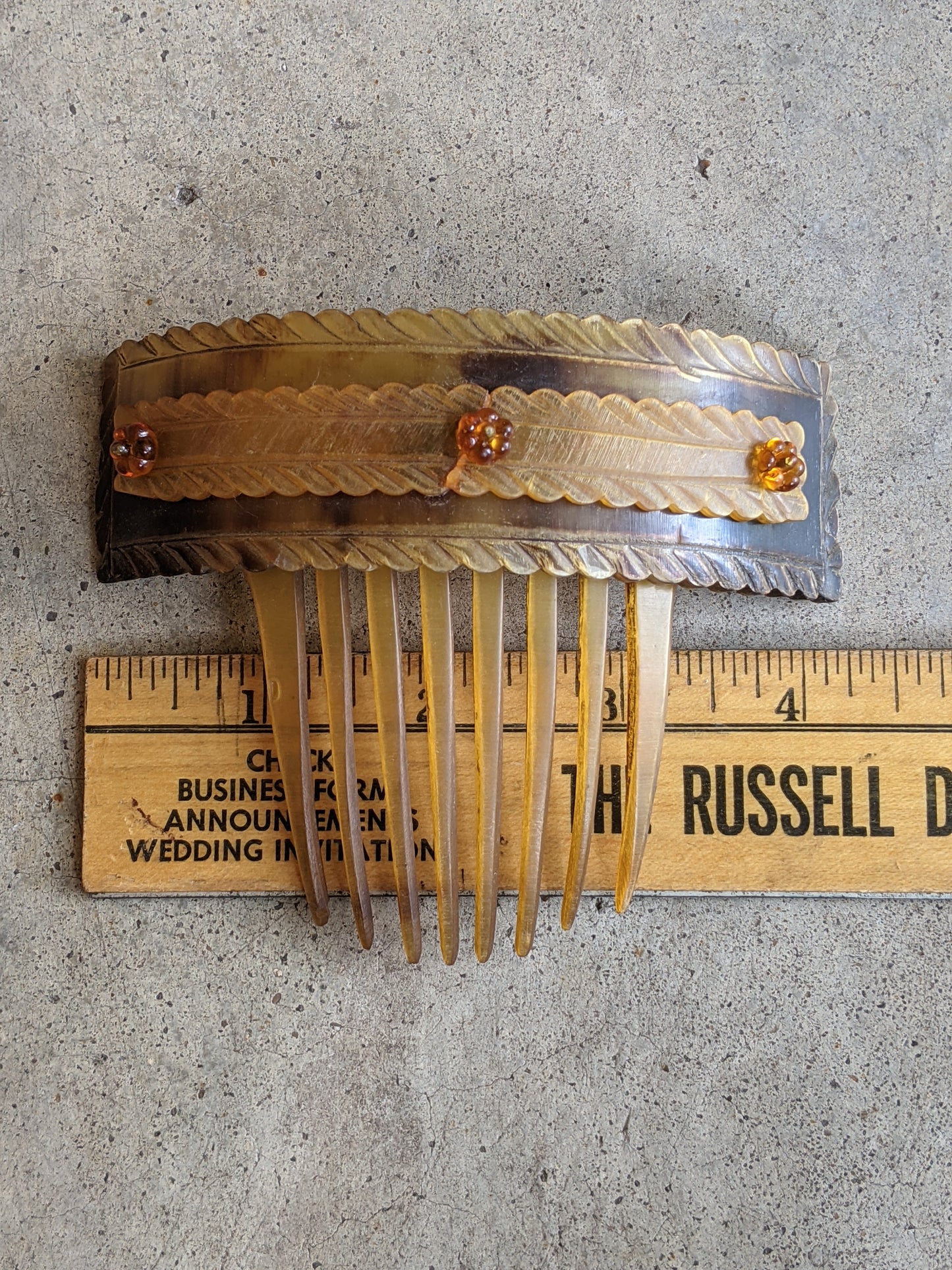 19th C. Hinged Hair Comb