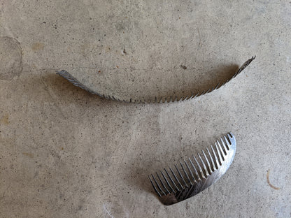 19th C. Silver Hair Comb Set
