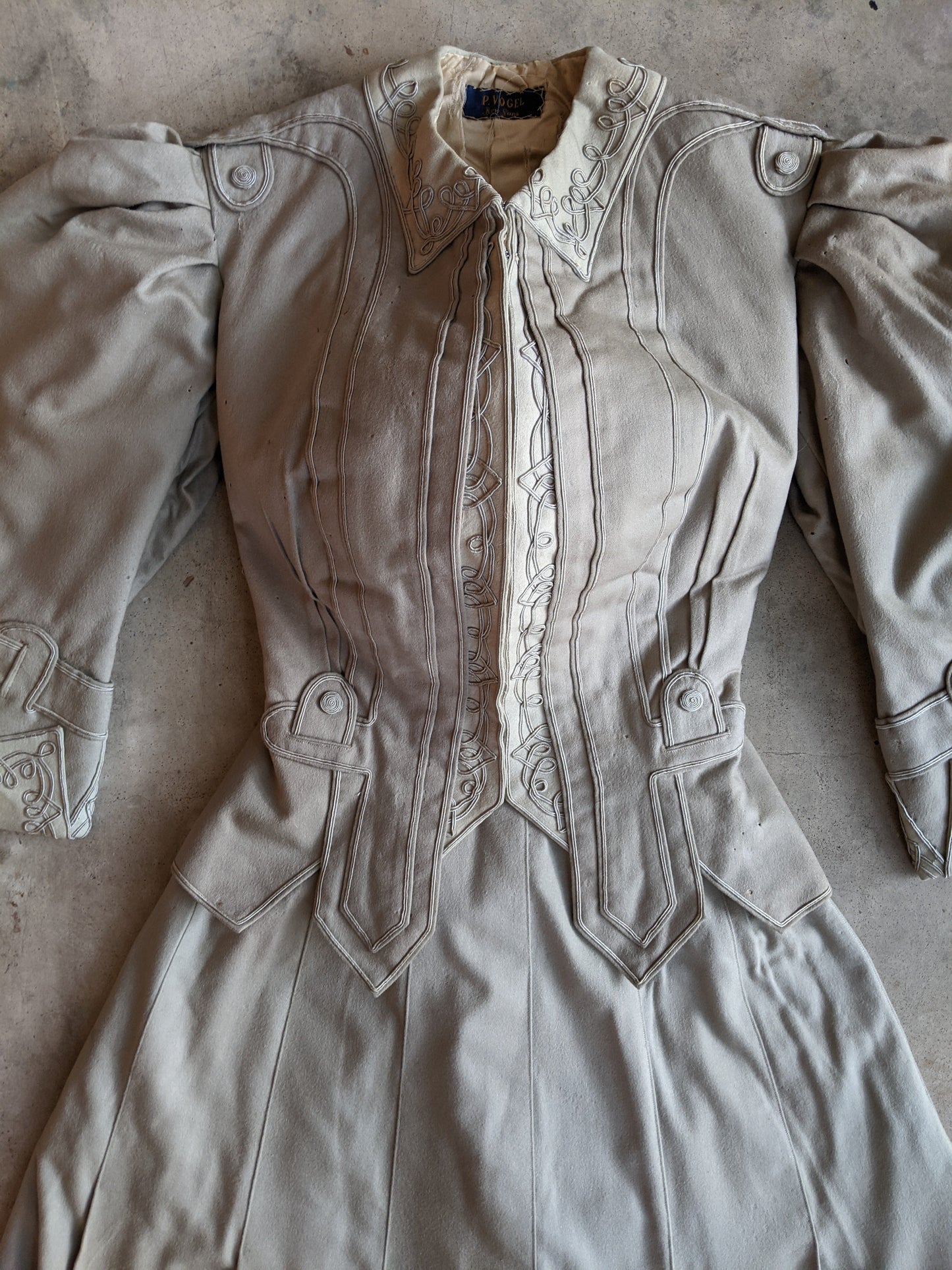 1905-1906 Grey Wool Ensemble | Study + Display