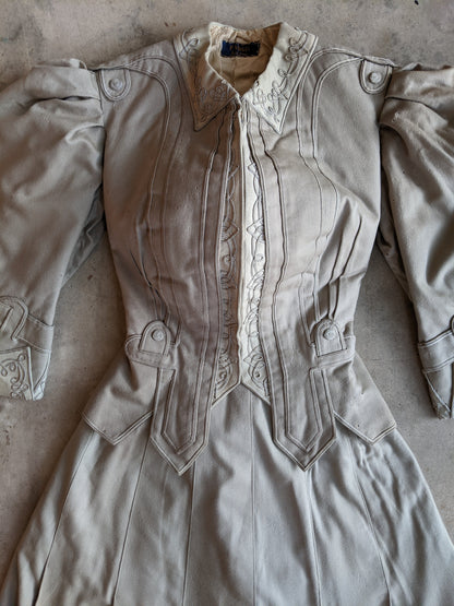 1905-1906 Grey Wool Ensemble | Study + Display