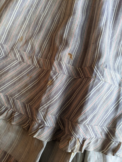 1880s Cotton Dress + Skirt