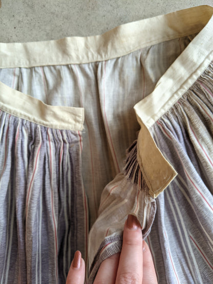 1880s Cotton Dress + Skirt