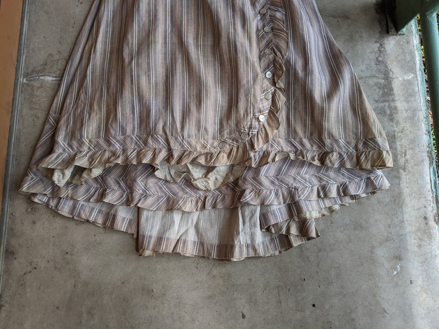 1880s Cotton Dress + Skirt