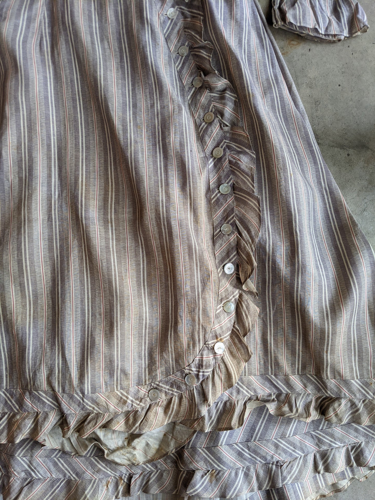 1880s Cotton Dress + Skirt