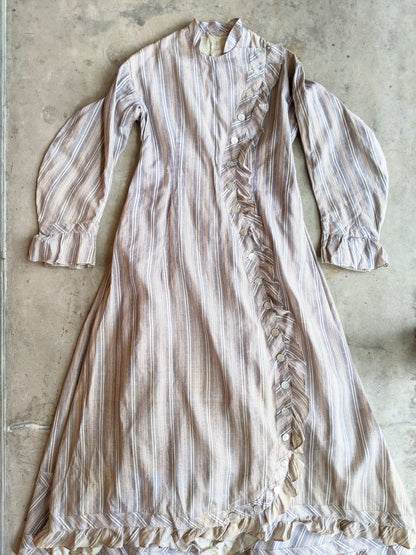 1880s Cotton Dress + Skirt