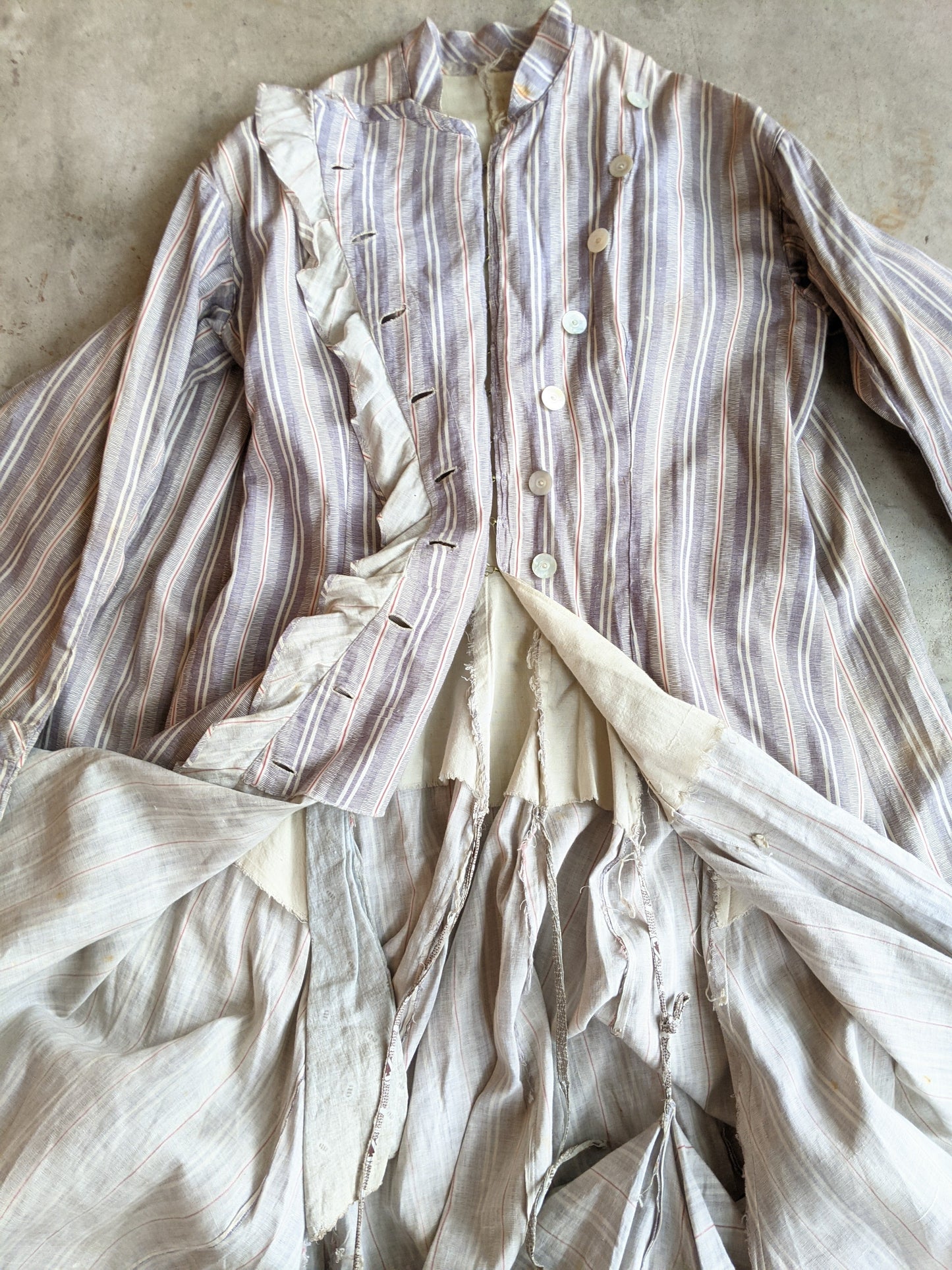 1880s Cotton Dress + Skirt