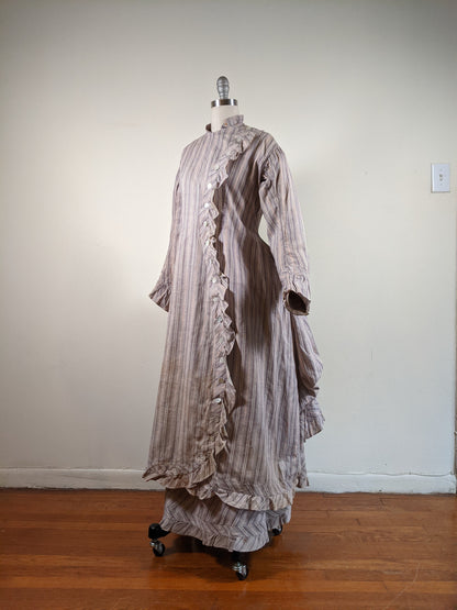 1880s Cotton Dress + Skirt