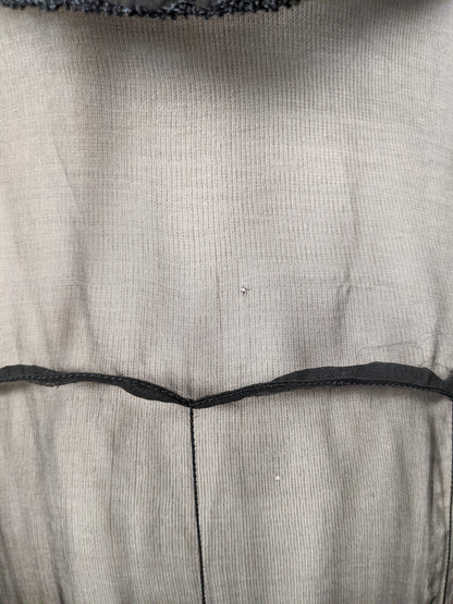 1930s Black Silk + Lace Dress
