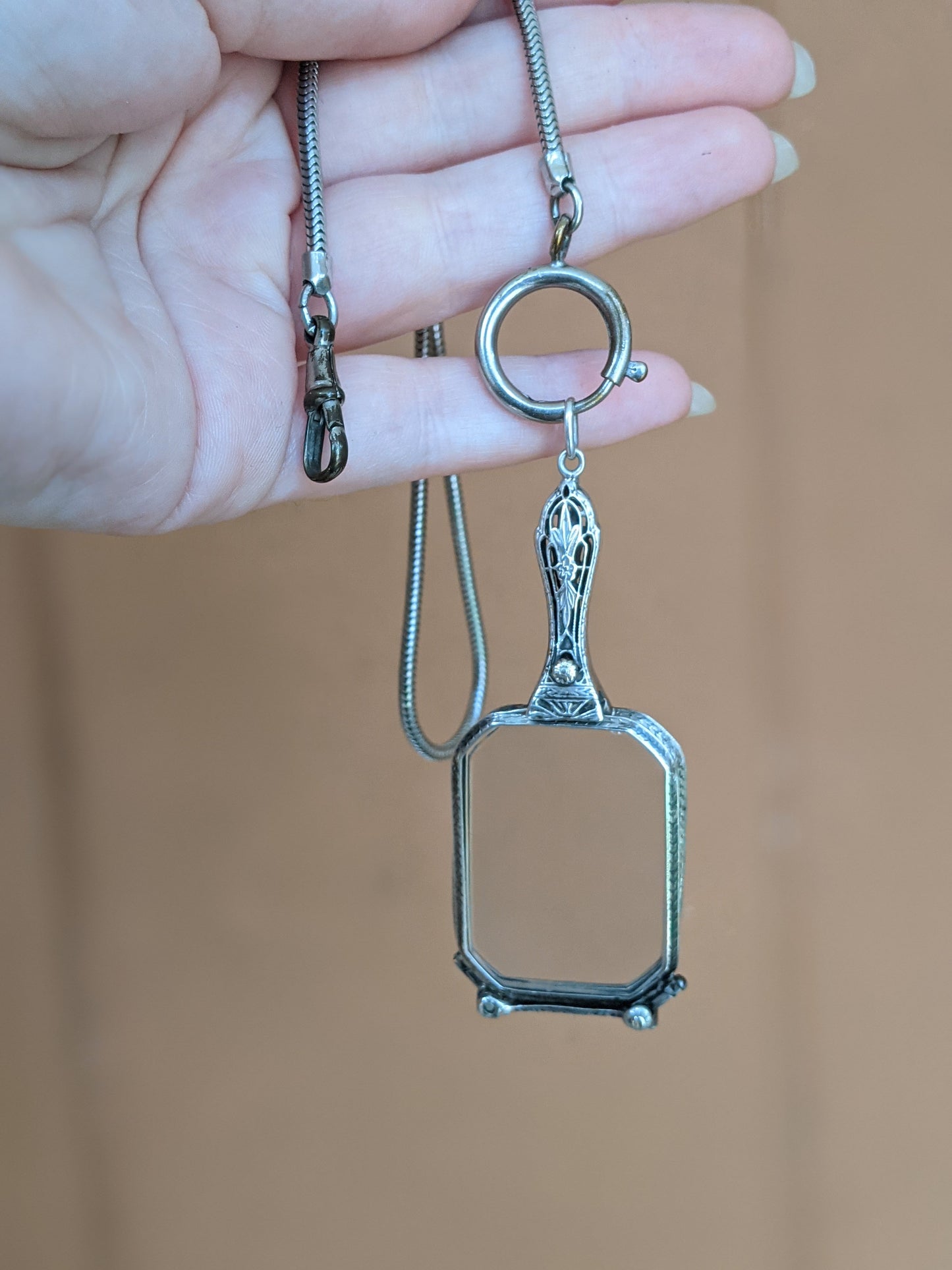 1900s-1910s Sterling Silver Lorgnette
