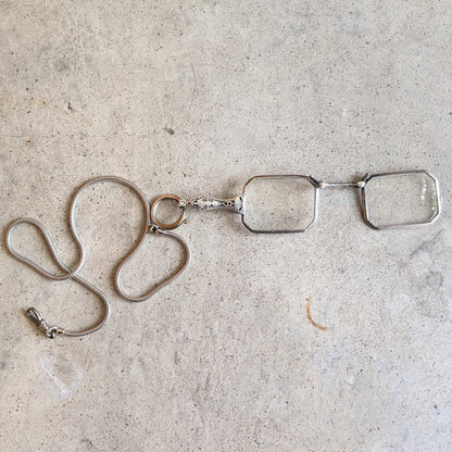 1900s-1910s Sterling Silver Lorgnette