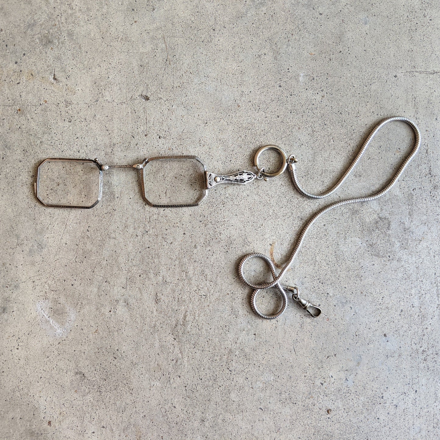 1900s-1910s Sterling Silver Lorgnette