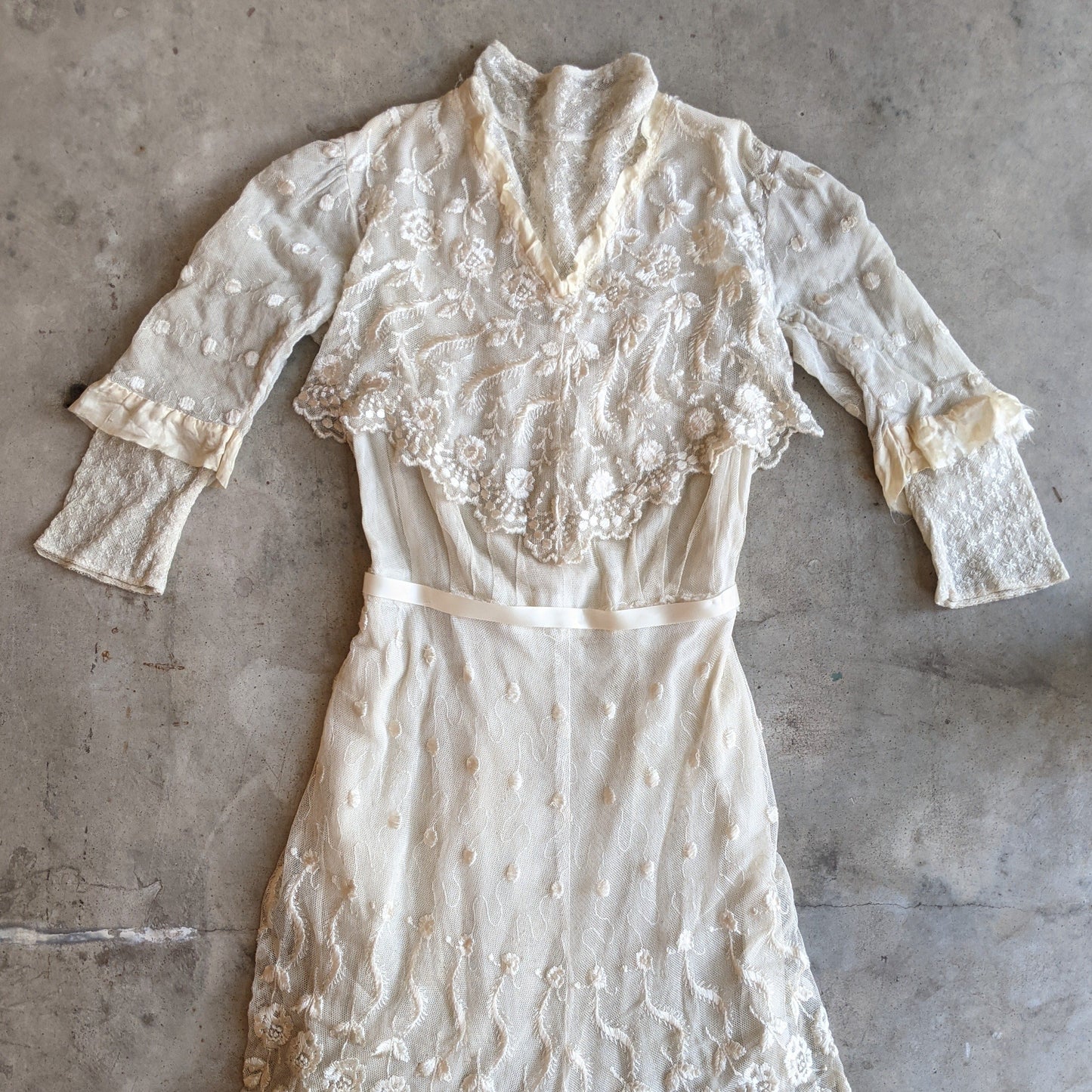 1900s Net Lace Dress