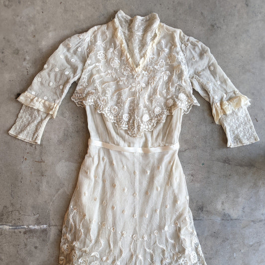 1900s Net Lace Dress