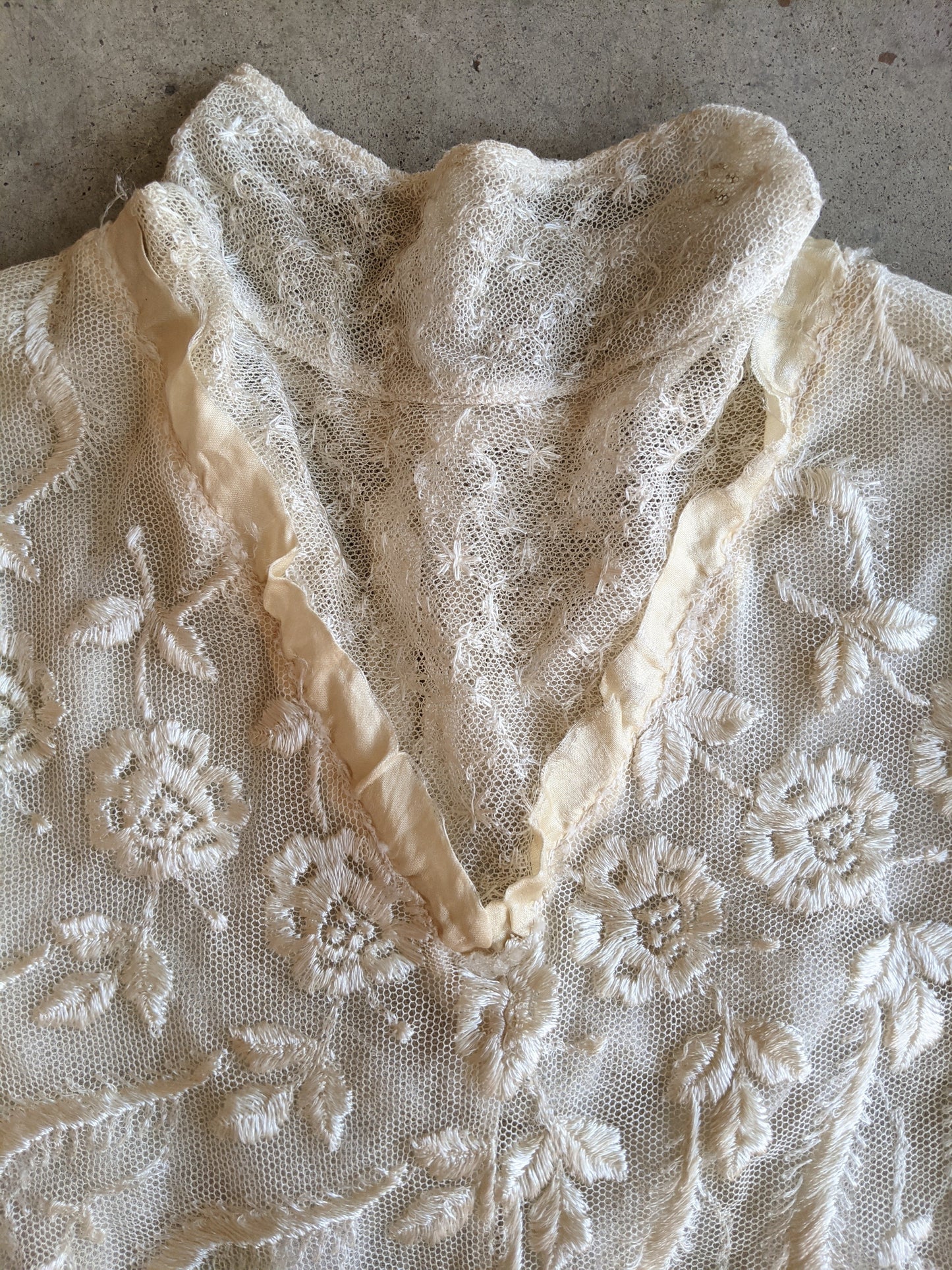 1900s Net Lace Dress