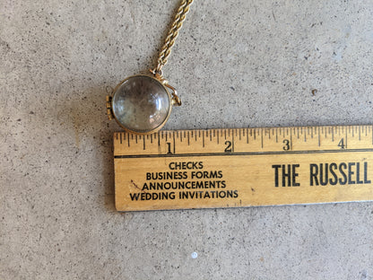 Early 20th c. Pools of Light Locket + Chain
