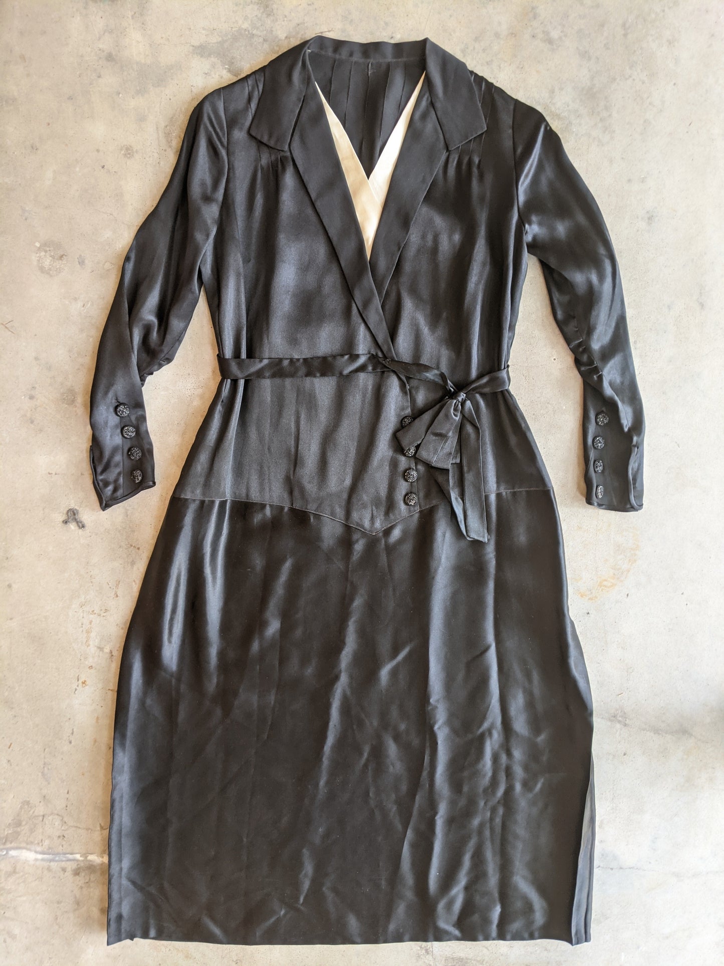 Black Silk Dress c. 1920