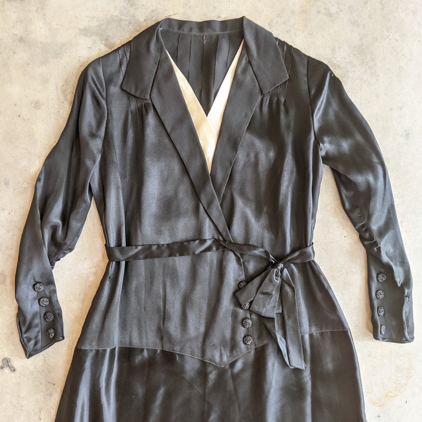 Black Silk Dress c. 1920