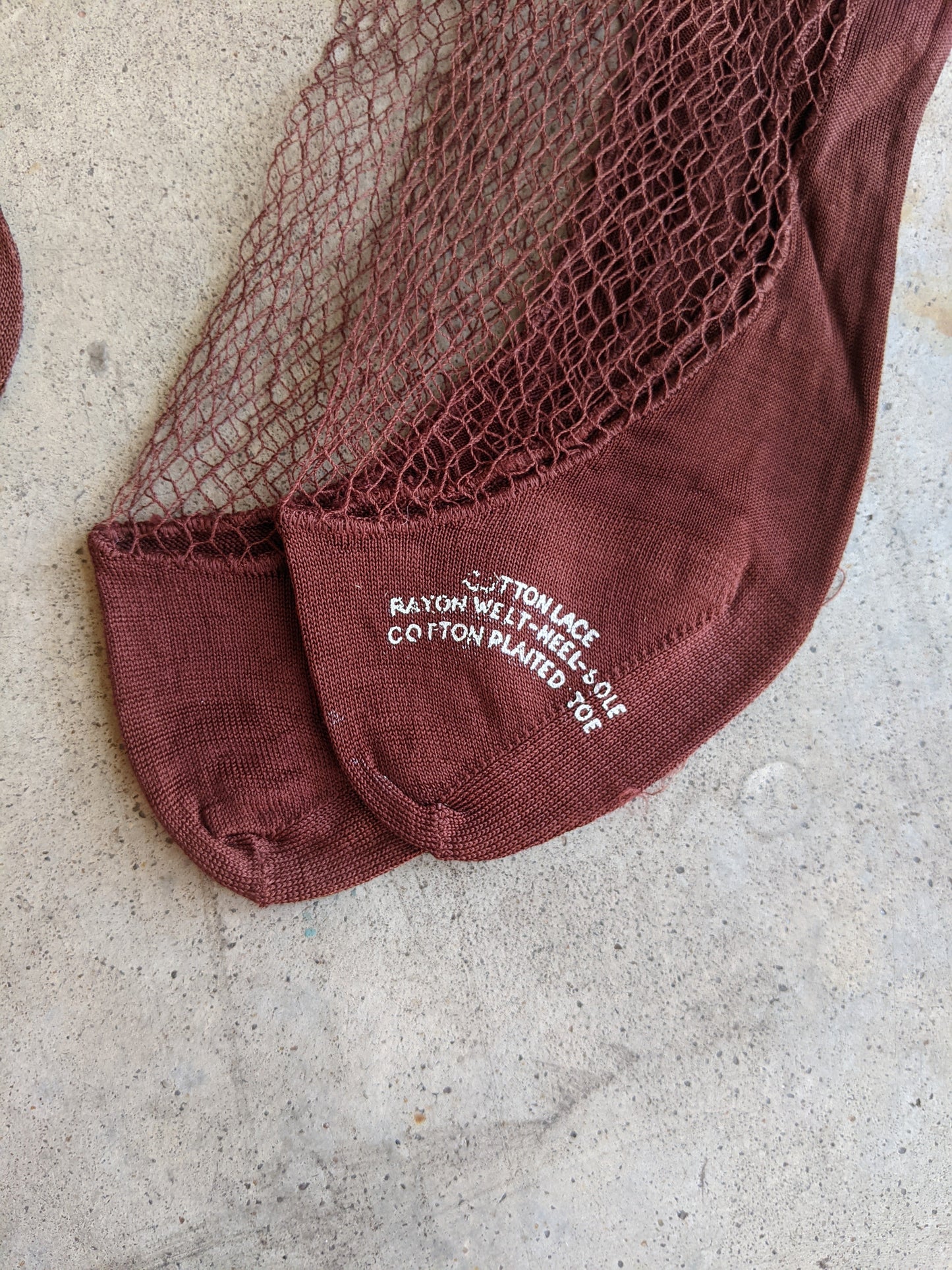 Deadstock 1940s Fishnet Stockings