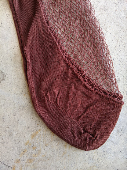 Deadstock 1940s Fishnet Stockings