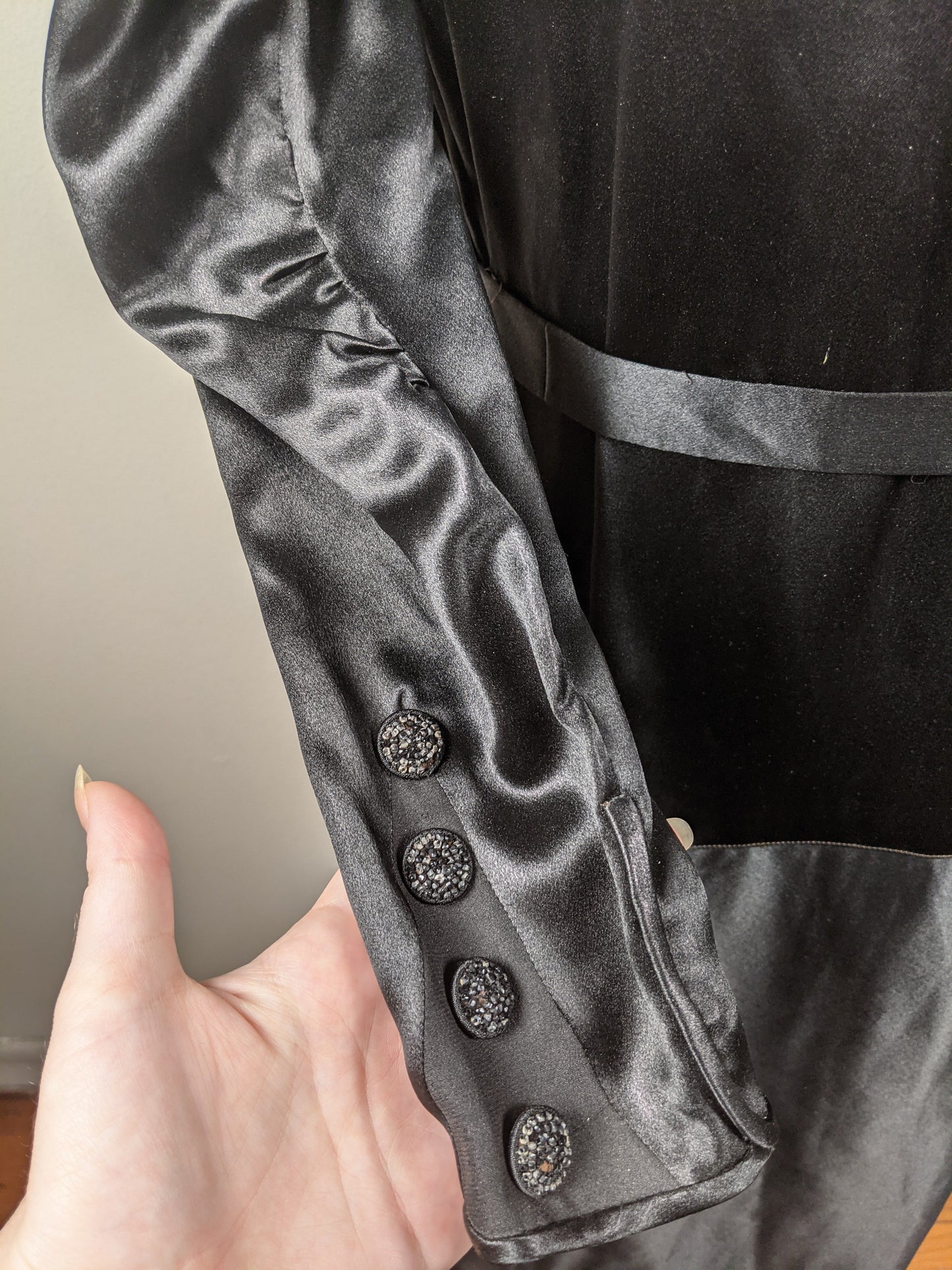 Black Silk Dress c. 1920