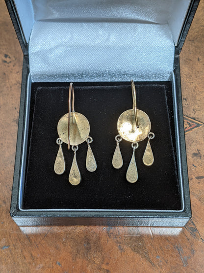 19th c. Micromosaic Beetle Earrings