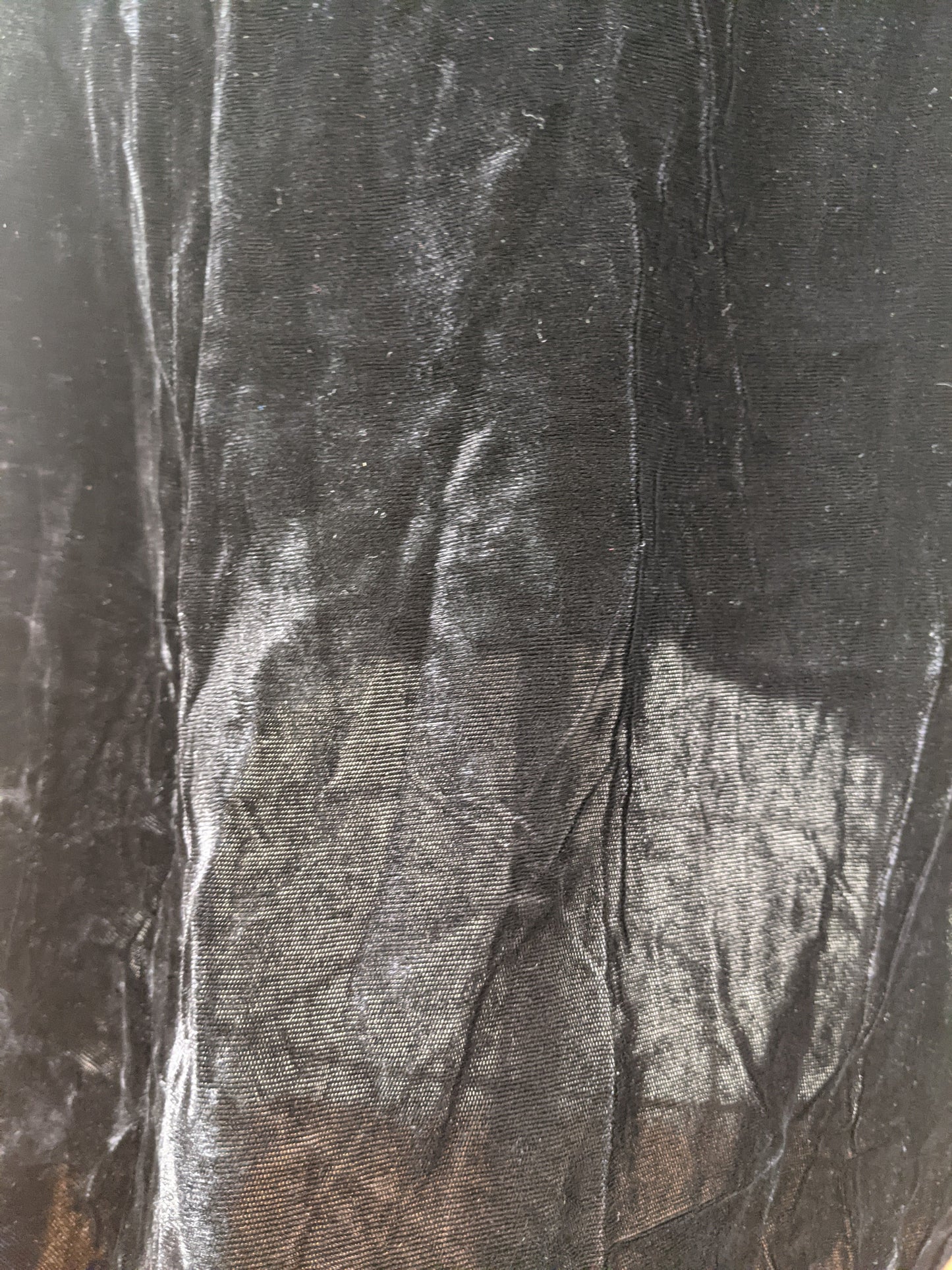 1930s-1940s Rayon Velvet Dress | XL