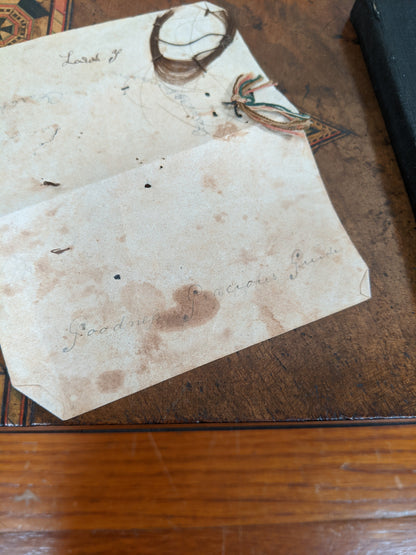 Gift For Mourners 19th Century Book + Lock of Hair