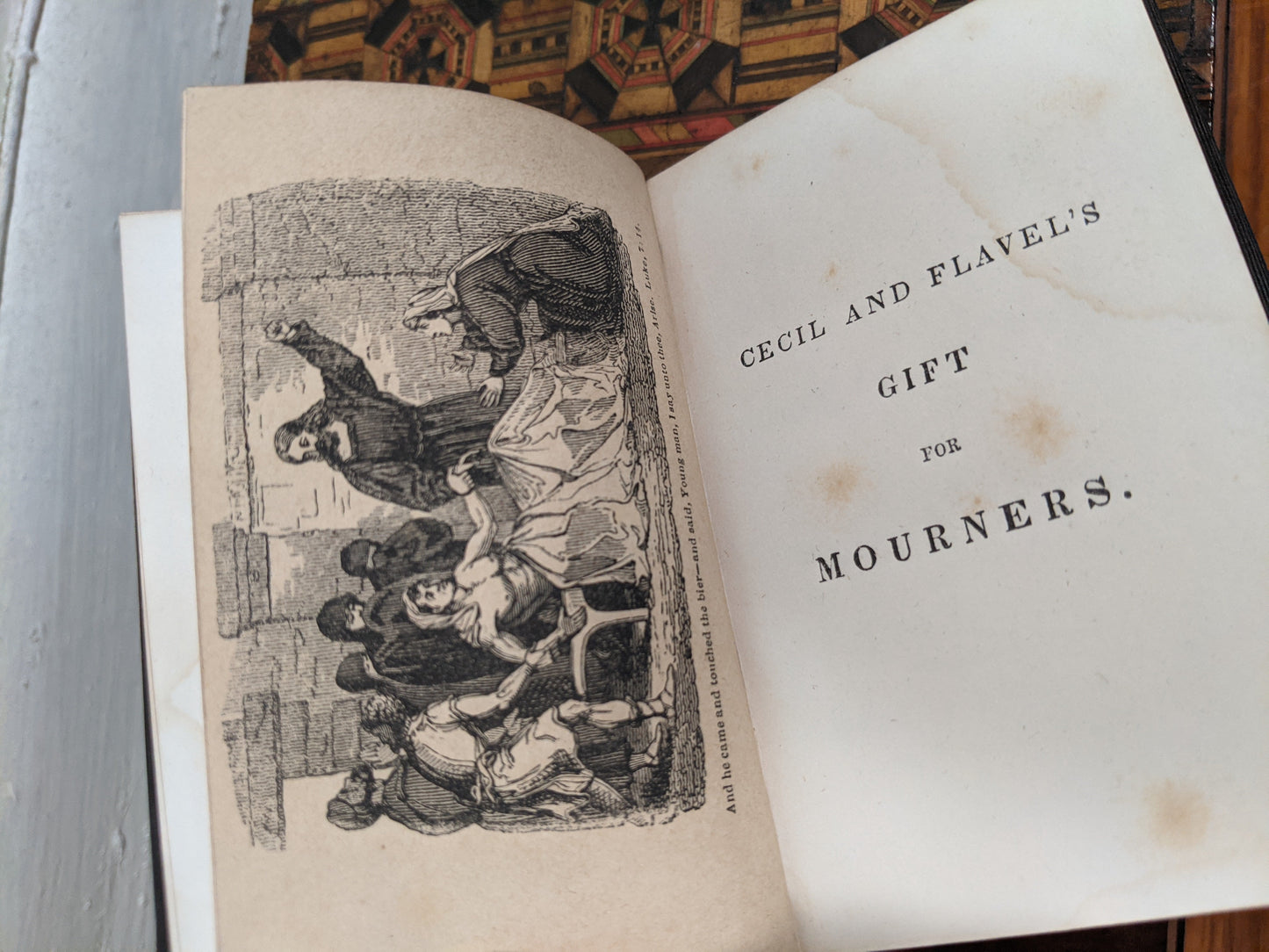 Gift For Mourners 19th Century Book + Lock of Hair