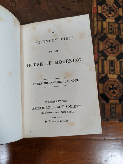 Gift For Mourners 19th Century Book + Lock of Hair
