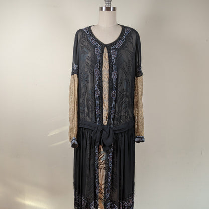 RESERVED | 1920s Beaded Dress