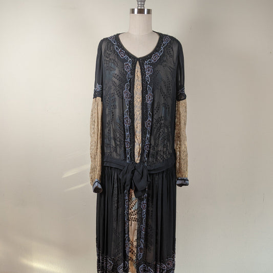 RESERVED | 1920s Beaded Dress