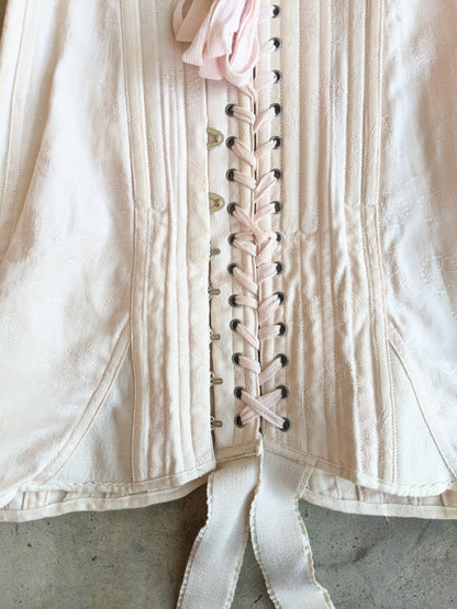 Late 1910s Pink Deadstock Gossard Corset | Sz 21