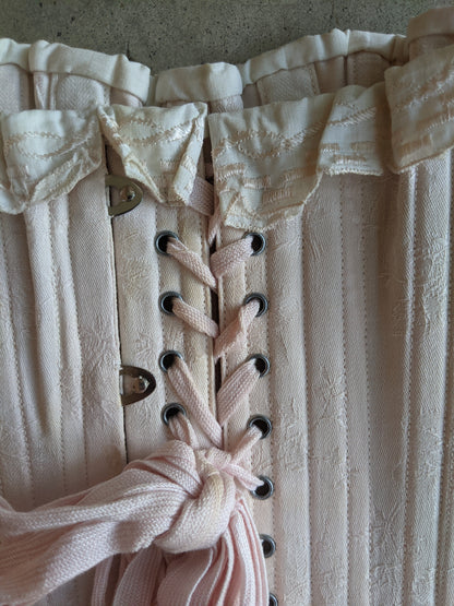 Late 1910s Pink Deadstock Gossard Corset | Sz 21
