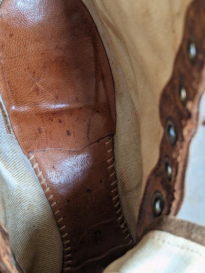 1910s-1920s Brown Louis Heel Boots | Sz 7.5-8