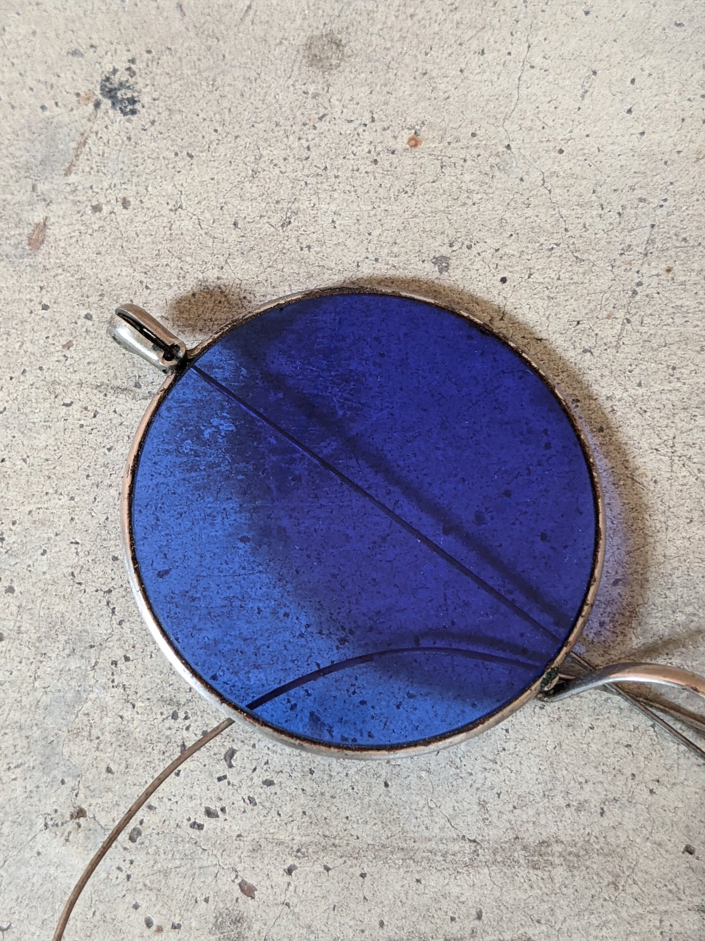 1910s Cobalt Blue Tinted Glasses