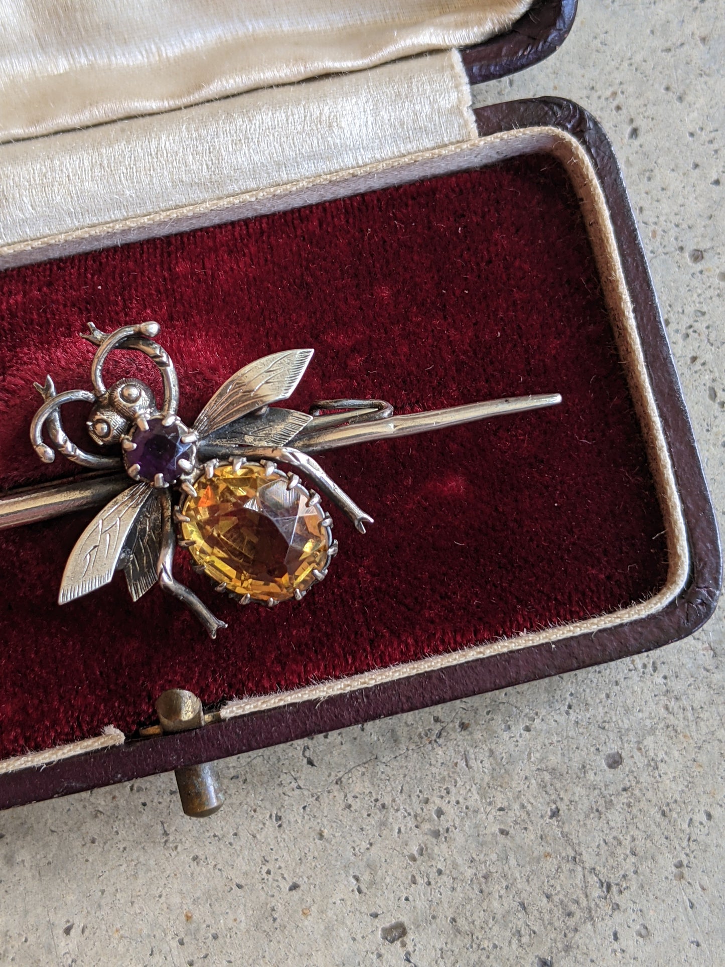 1900s Sterling Silver Fly or Bee Brooch