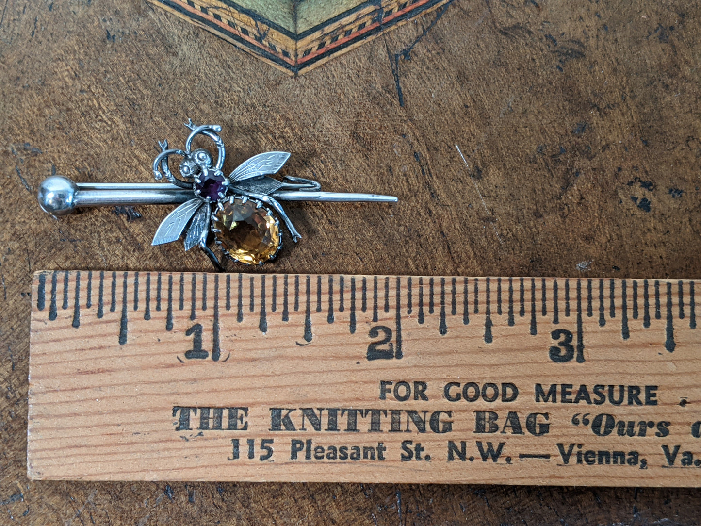 1900s Sterling Silver Fly or Bee Brooch