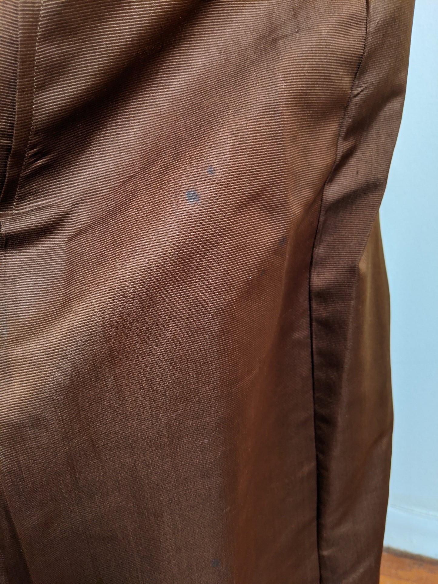 1908-1909 Red Ochre Silk Dress