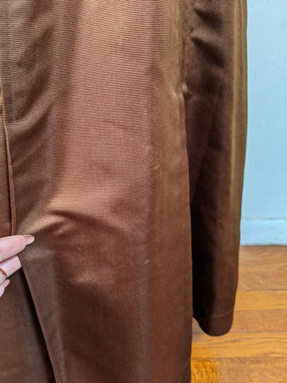 1908-1909 Red Ochre Silk Dress